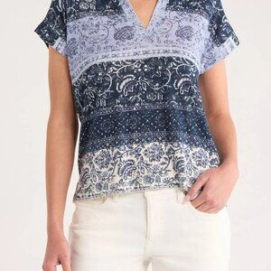 Lucky Brand Split Neck Top
